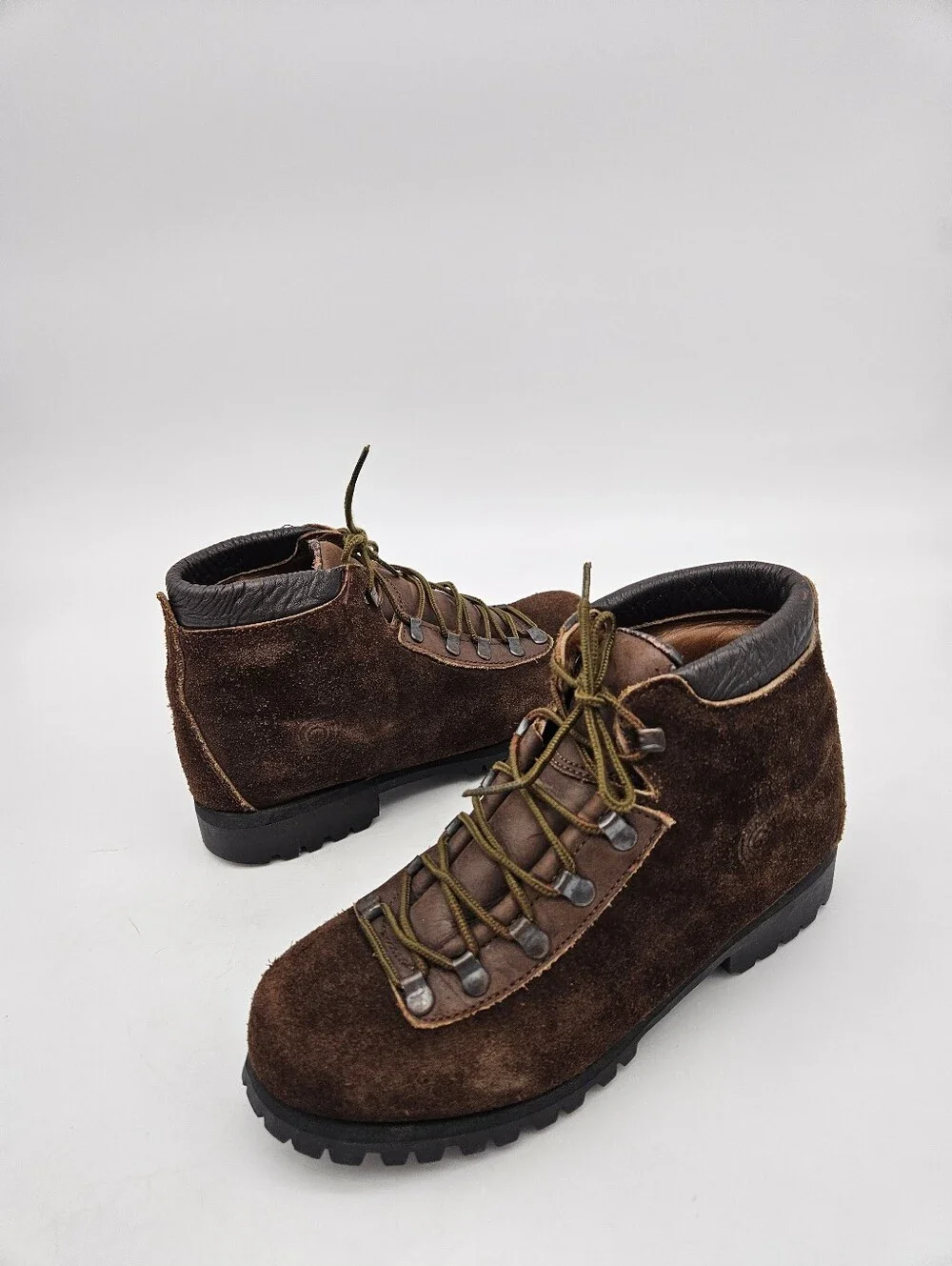 DEXTER VINTAGE MOUNTAINEER HIKING BOOTS LEATHER & SUEDE  women 6M Made in USA